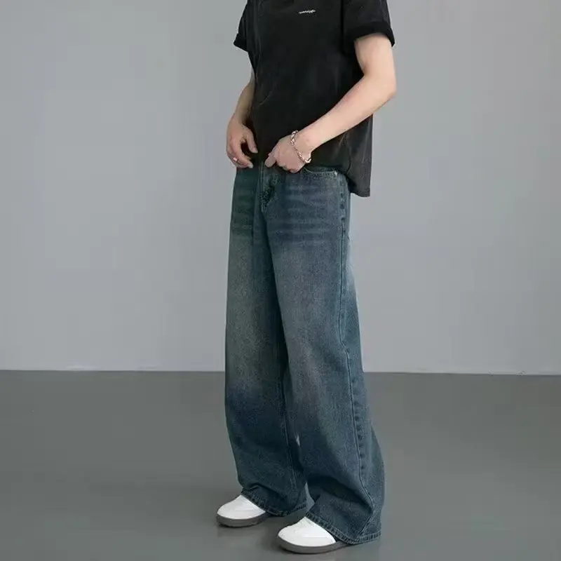 Korean Fashion Men Wide Leg Je - đánh giá và giá Streetwear Brand Denim